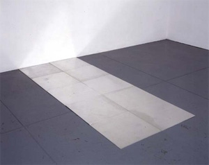 Carl Andre's Tenth Aluminum Cardinal (Paula Cooper gallery, 1978)