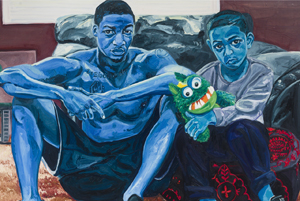 Jordan Casteel's Miles and Jojo (Lumpkin-Boccuzzi family collection, 2015)