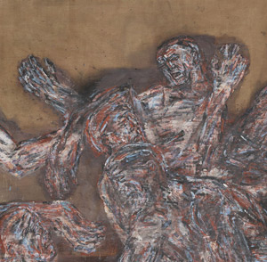 from Leon Golub's Gigantomachy II (Nancy Spero and Leon Golub Foundation/VAGA/Metropolitan Museum, 1966)