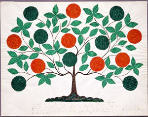 Hannah Cohoon's The Tree of Life (Andrews collection/Hancock Shaker Village, 1854) Hannah Cohoon's The Tree of Life (Andrews collection/Hancock Shaker Village, 1854)