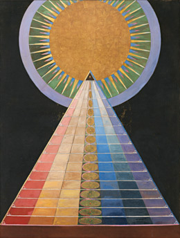 Hilma af Klint's Group X, No. 1, Altarpiece (photo by Albin Dahlström, Hilma af Klint Foundation, 1915)