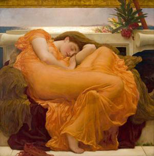 Frederic Leighton's Flaming June (Museo de Arte de Ponce, c. 1896)