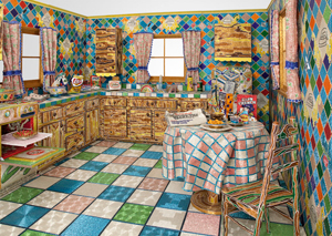 Liza Lou's Kitchen (photo by Tom Powel, Whitney Museum, 1991–1996)