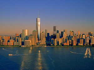 One World Trade Center two days after its tower was installed (Skidmore, Owings & Merrill, May 2012)