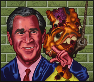 Peter Saul's Bush at Abu Ghraib (Orange County Museum of Art, 2006)