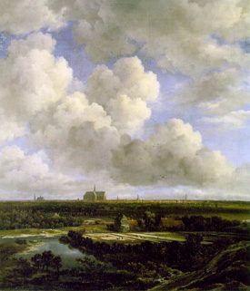 Jacob van Ruisdael's View of Haarlem with Bleaching Grounds (Kunsthaus, Zurich, c. 1665)